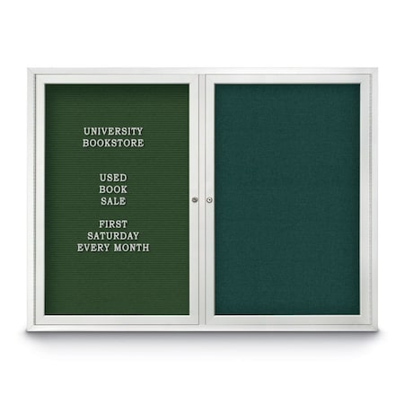 United Visual Products Corkboard, 36"x36", Black/Satin UV403PLUS-SATIN-BLACK